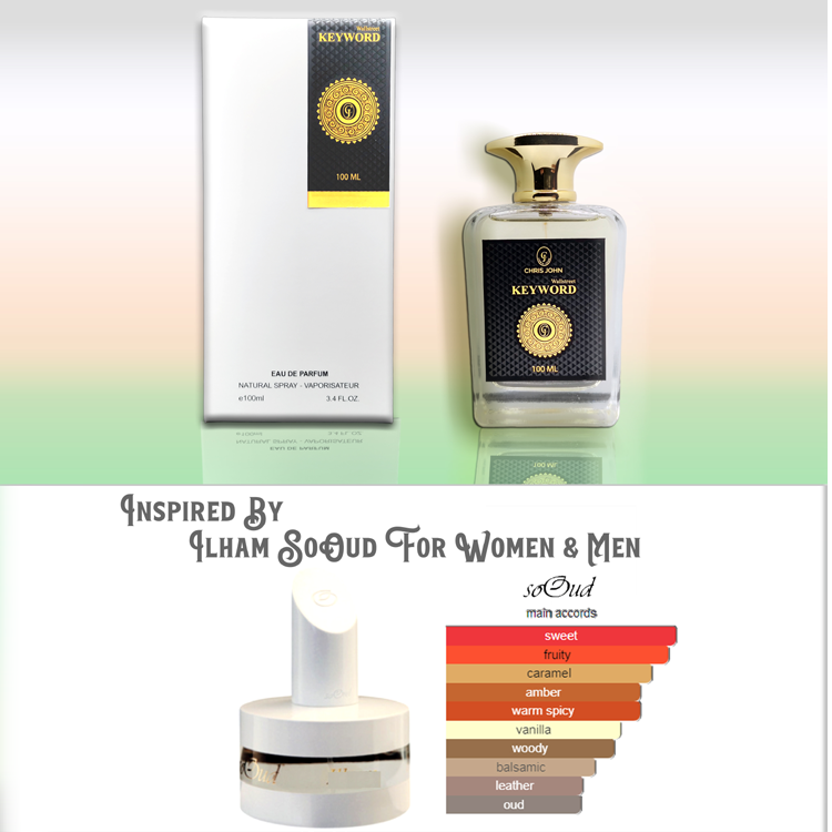 Keyword Inspired by SoOud Ilham for Unisex Perfume, EDP 100ml
